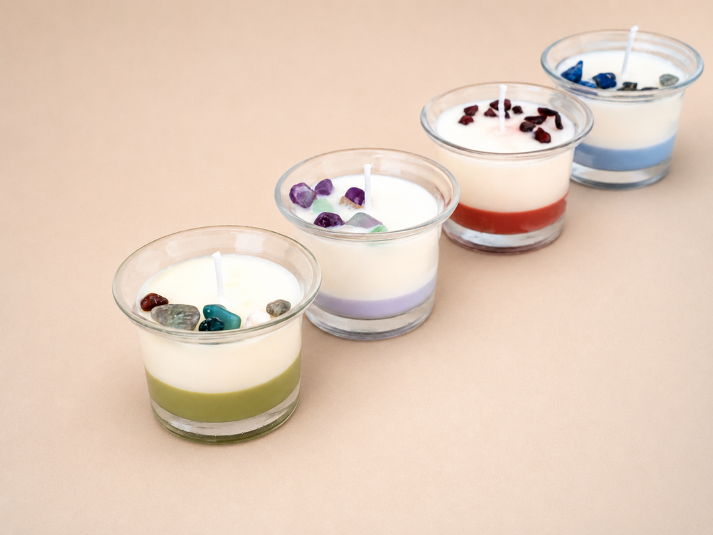 Set 4 Lunas Velas Elementos