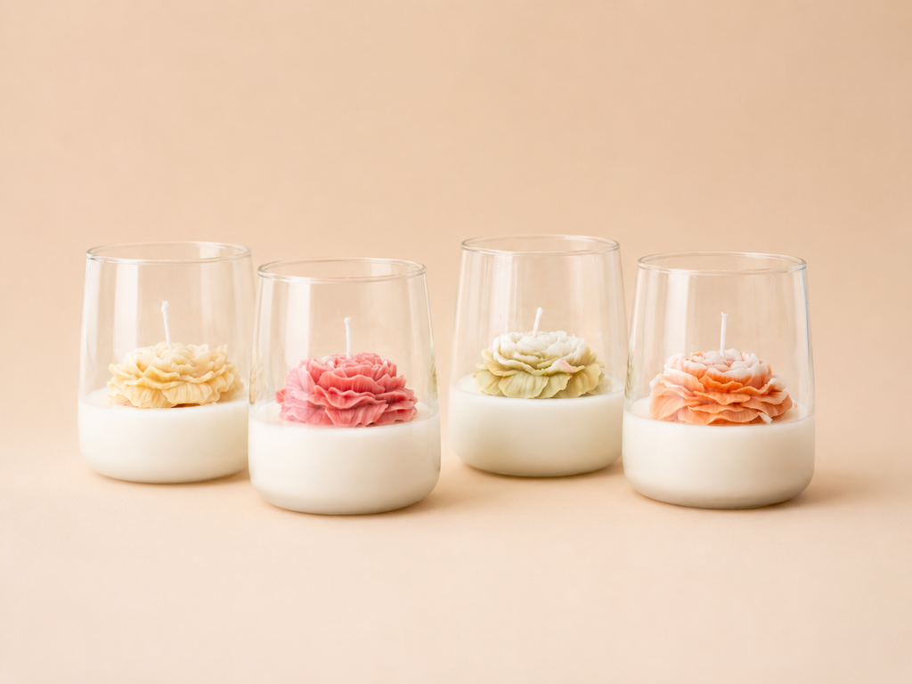 Flores en vaso