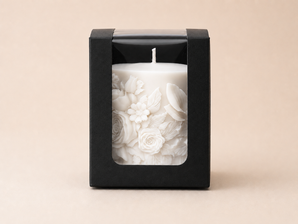 Vela columna floral