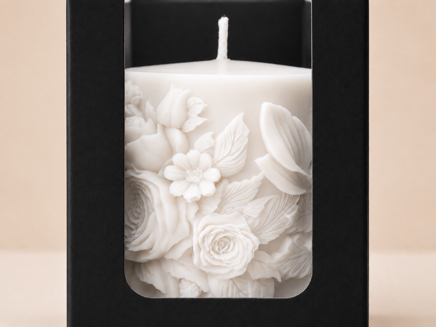 Vela columna floral